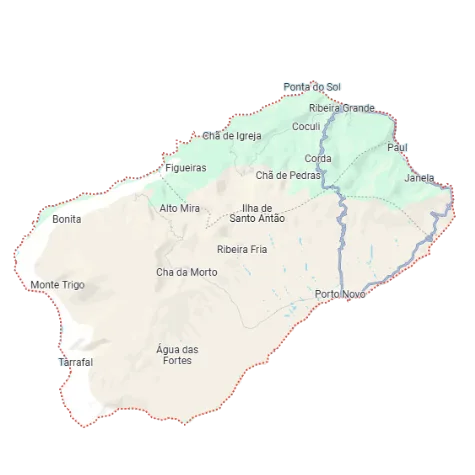 Mappa di Santo Antão